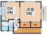 ハイツ羽美 1DKの間取り
