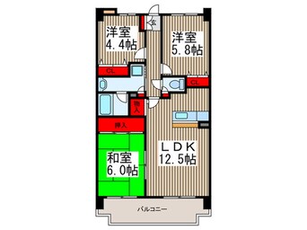 間取図 フォーリスト・フジカ