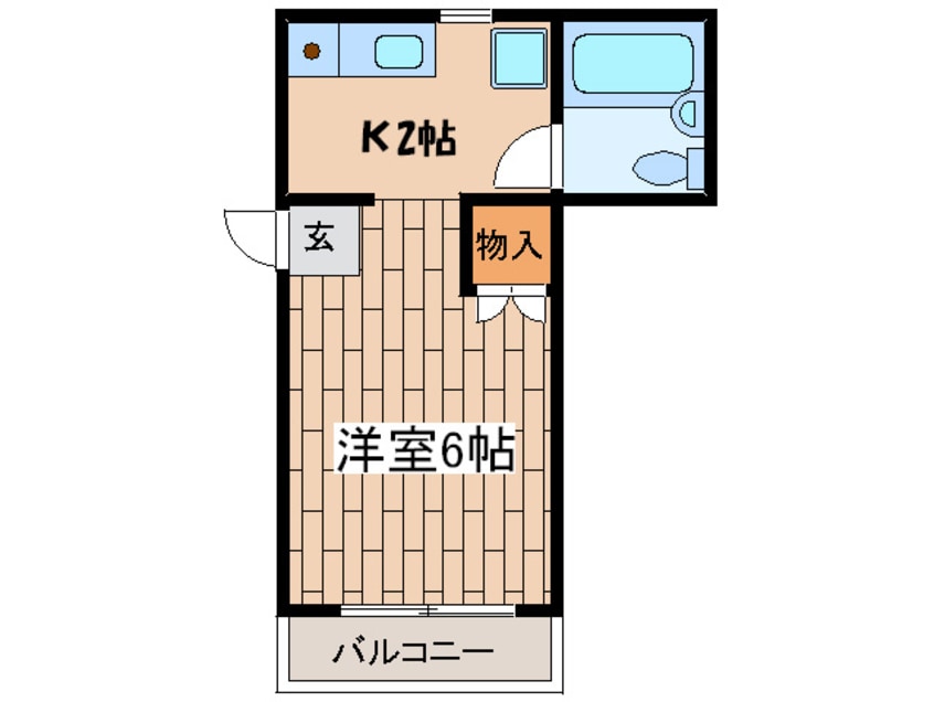 間取図 エバ－グリ－ンアパ－ト