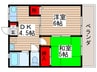 北小金ヒルズ 2DKの間取り