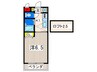ＡＳＫ堀ノ内 1Kの間取り