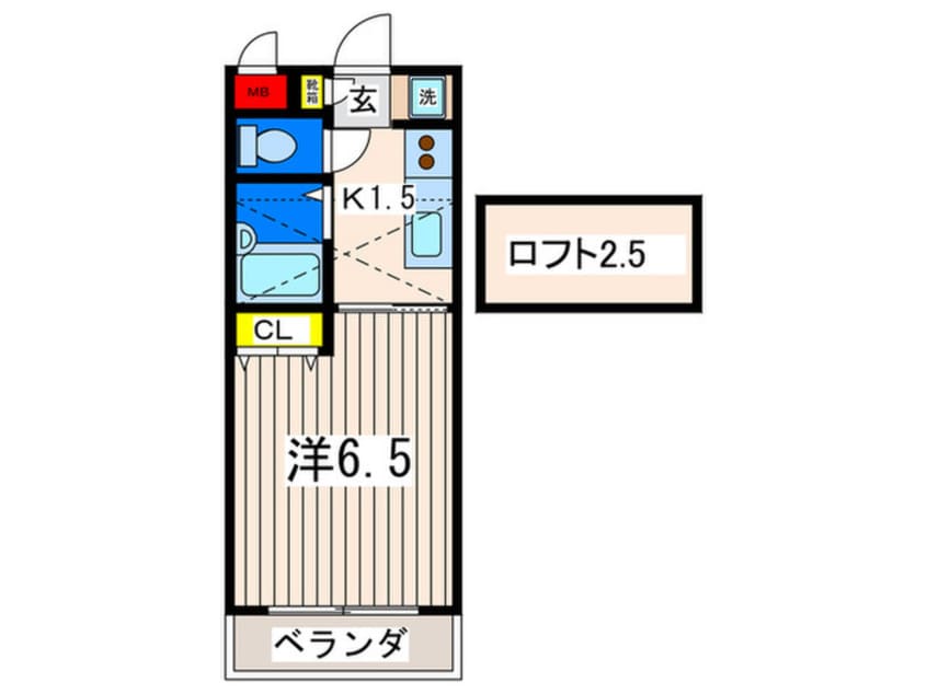 間取図 ＡＳＫ堀ノ内