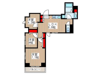 間取図 アーチフィールド浅草