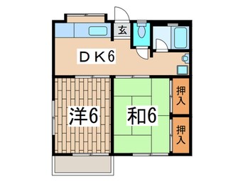 間取図 ハイツトキナカ　Ｂ