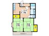 五月マンション 2LDKの間取り