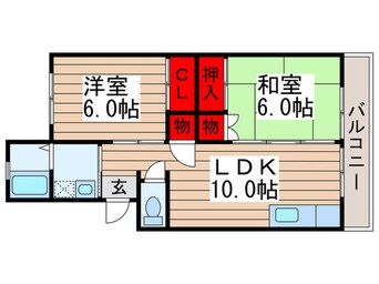 間取図 小松コーポⅡ