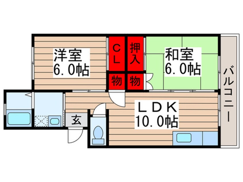 間取図 小松コーポⅡ