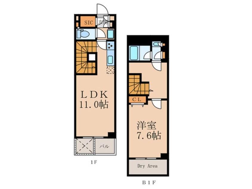 間取図 OZIO上目黒