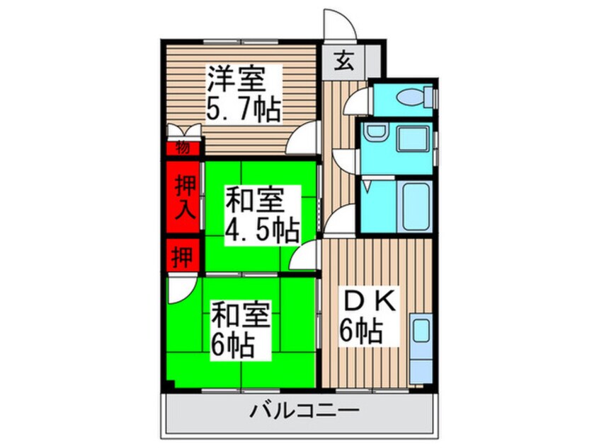 間取図 栗原マンション