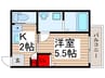 MELDIA竹ノ塚Ⅲ 1Kの間取り