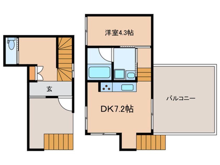 間取図 plaNECT薬王寺