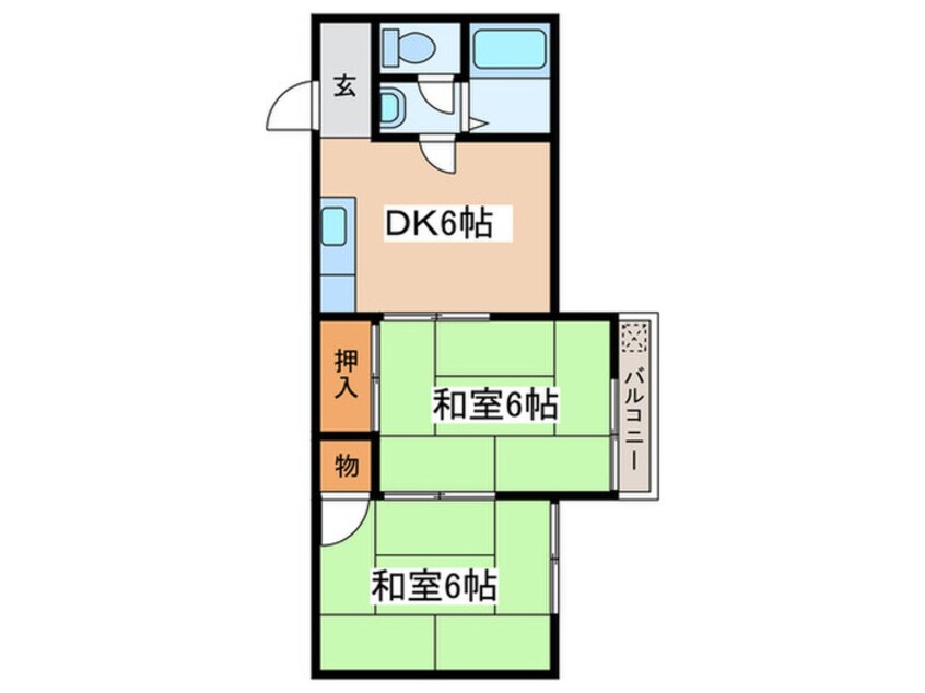 間取図 一寸木ハイツＢ