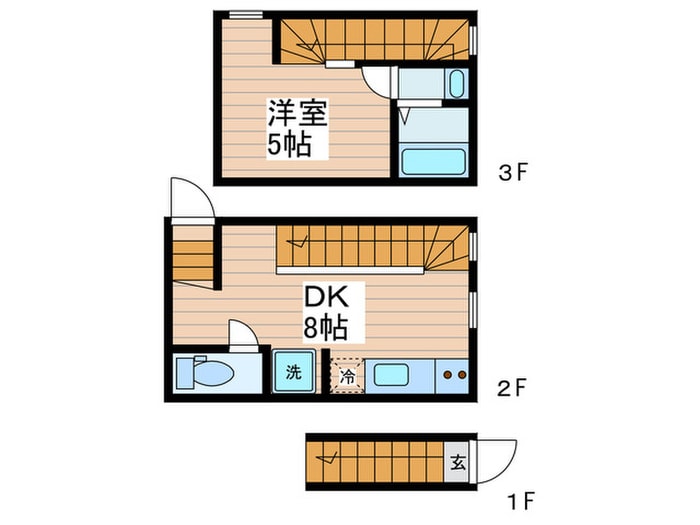 間取り図 カラスヤマテラスEW