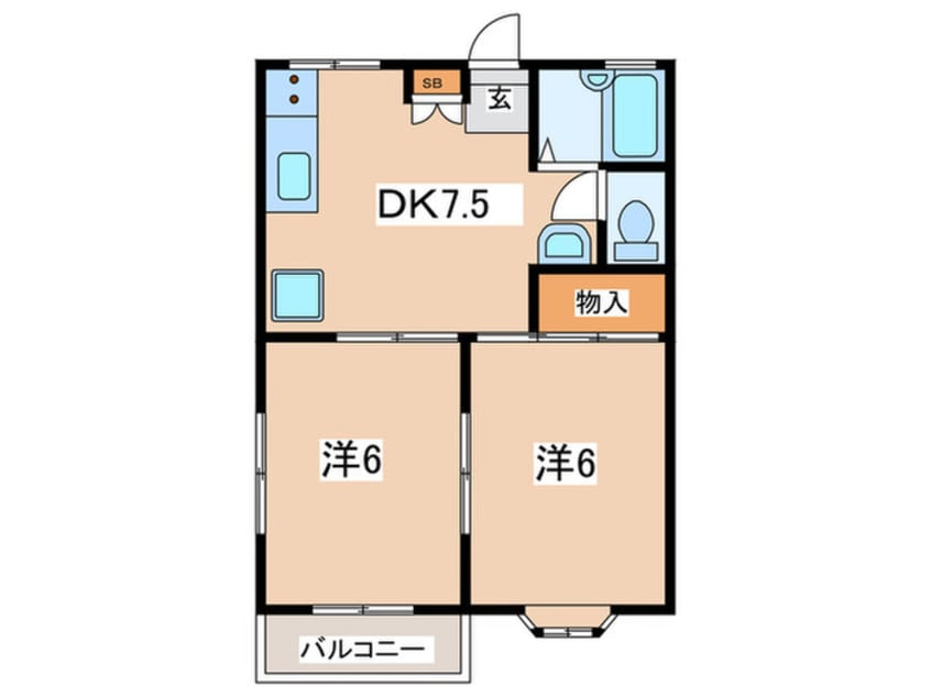 間取図 ブランメゾン長後