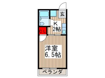 間取図 サンパ－ク谷津