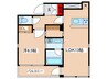 FARE赤羽Ⅱ 1LDKの間取り