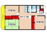 エクシアハイツ 3LDKの間取り