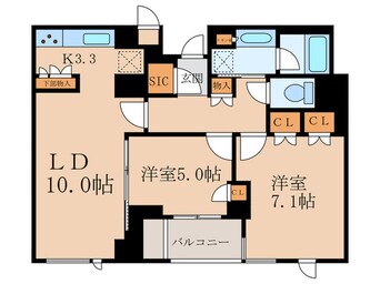 間取図 ジオ市ヶ谷払方町彩の館(S302)