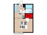 北小岩ハウス 1Kの間取り