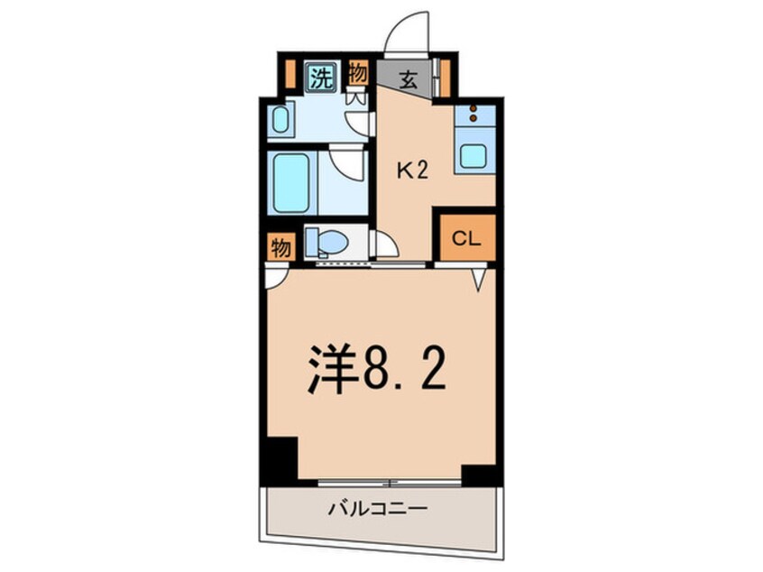 間取図 クリオタワー大塚台（703）