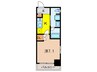 リアンシエルブルー田端 1Kの間取り