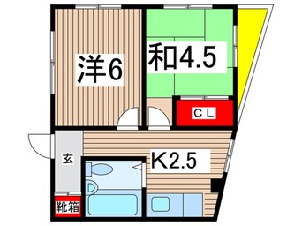 間取図 シャトレメイカドウ