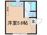 キャトル大泉学園3番館 1Rの間取り