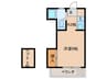 西府マンション 1Kの間取り