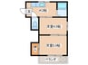 西府マンション 2Kの間取り