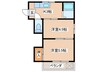 西府マンション 2Kの間取り