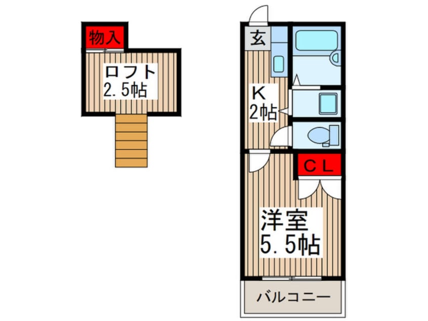 間取図 パ－ルハイツ