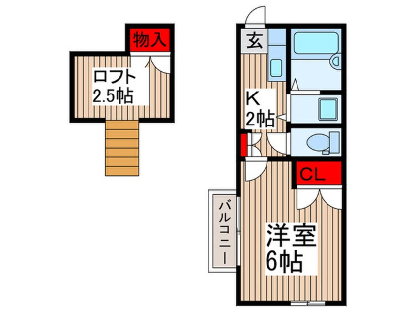 間取図 パ－ルハイツ