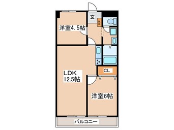 間取図 フュ－グマンション