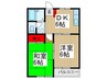 ハイプレスガーデンＡ 2DKの間取り
