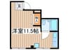 第２中村ビル 1Rの間取り
