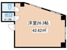 アドビル 1Kの間取り