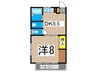 スワンハイツ 1DKの間取り