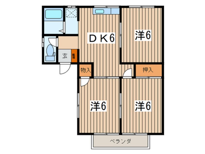 間取図 グリーンハイツタナカ