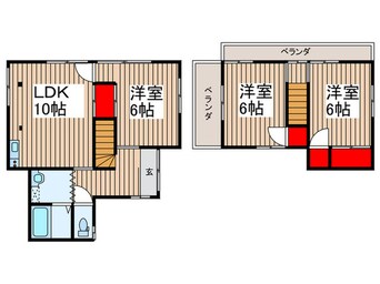 間取図 石田様方貸家