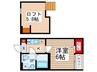 ルーチェ南流山 1Kの間取り