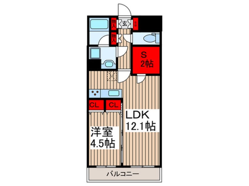 間取図 Ｓ－ＲＥＳＩＤＥＮＣＥ北戸田