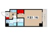 ﾊﾟﾃｨｰﾅ住吉 Tria(706) 1Kの間取り