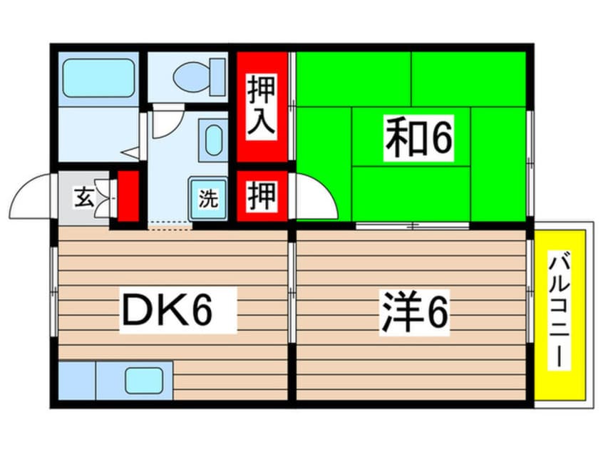 間取図 Ｏ－ＴＩＡＳ　１