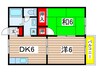 Ｏ－ＴＩＡＳ　１ 2DKの間取り