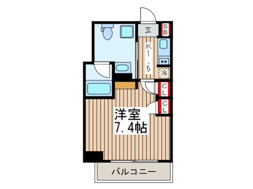 間取図 プラウドフラット錦糸町Ⅱ