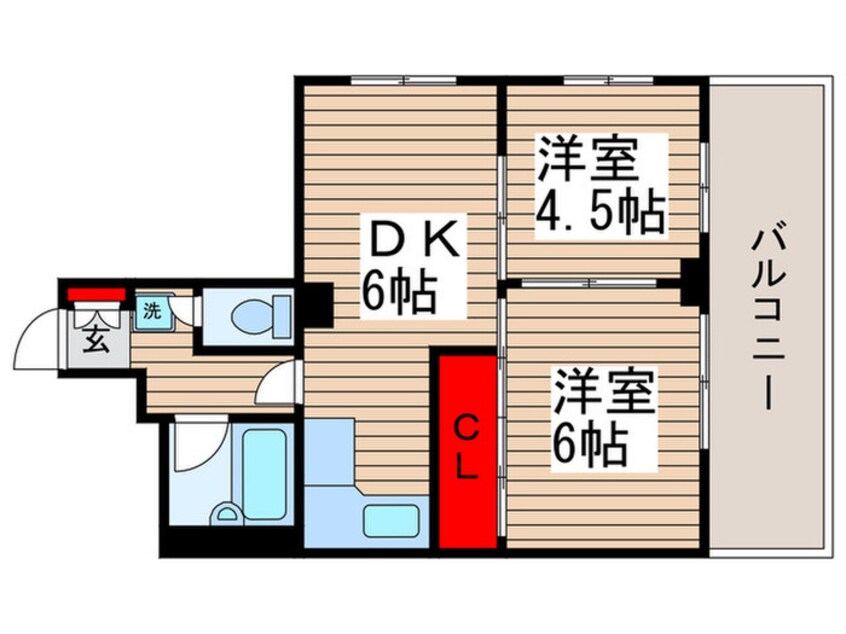 間取図 穂高第2ブラザーズ柏(803)