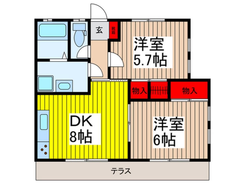間取図 フレシールＢ棟
