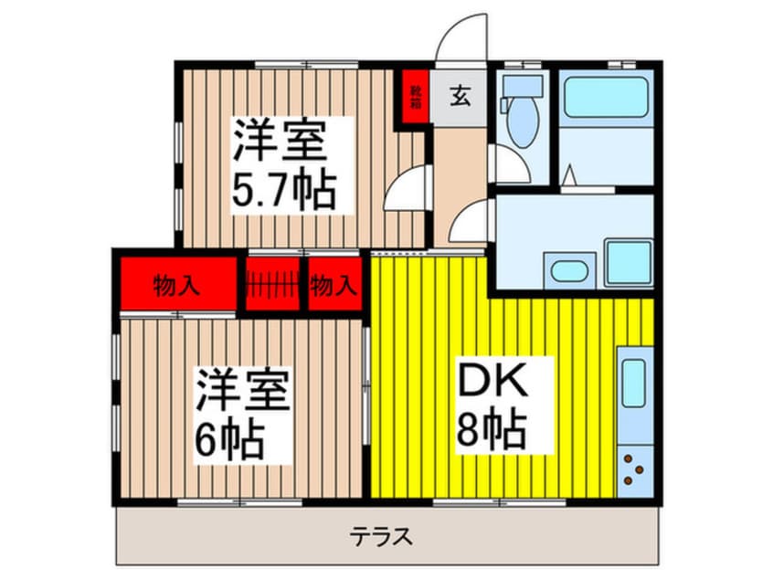 間取図 フレシールＢ棟