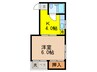 オ－キッドフラッツ 1Kの間取り