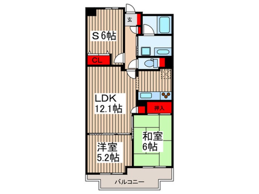 間取図 エルスタンザ北浦和